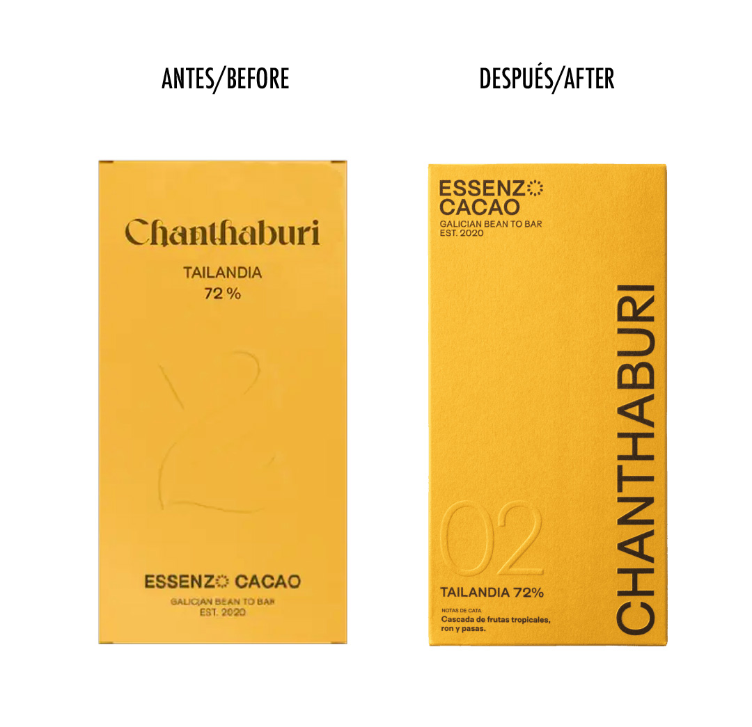 Essenzo Cacao diseno envases Diseño packaging Essenzo Cacao