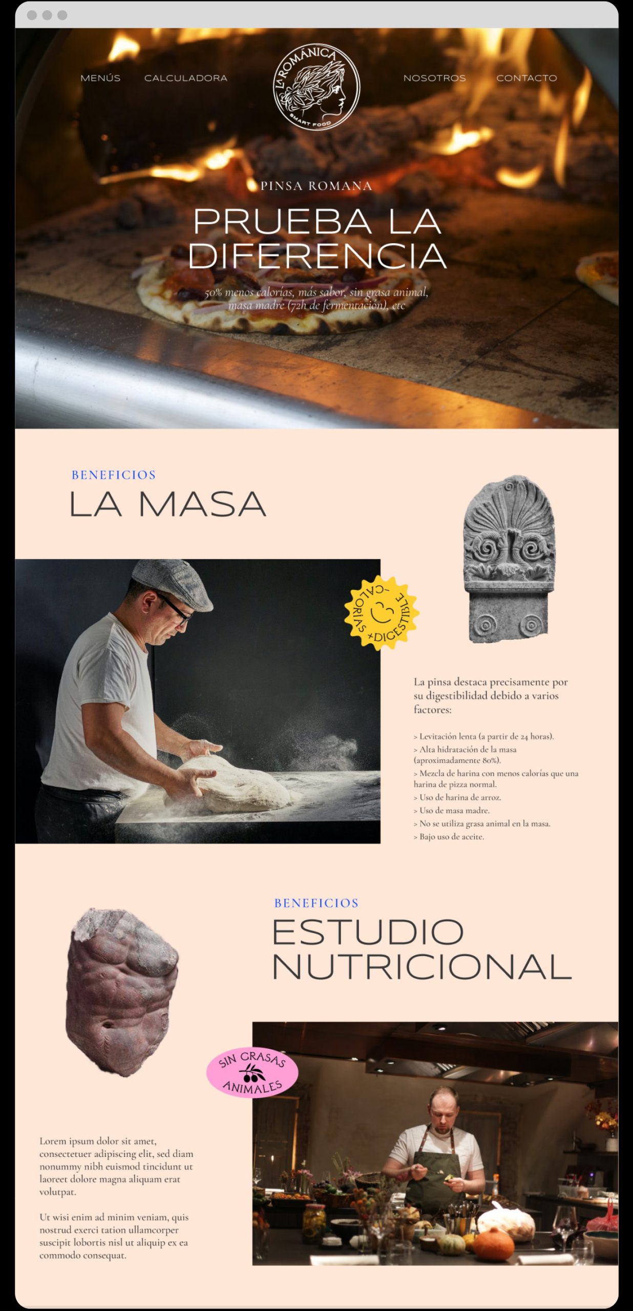 LaRomanica diseno web 01 Diseño marca restaurante La Románica