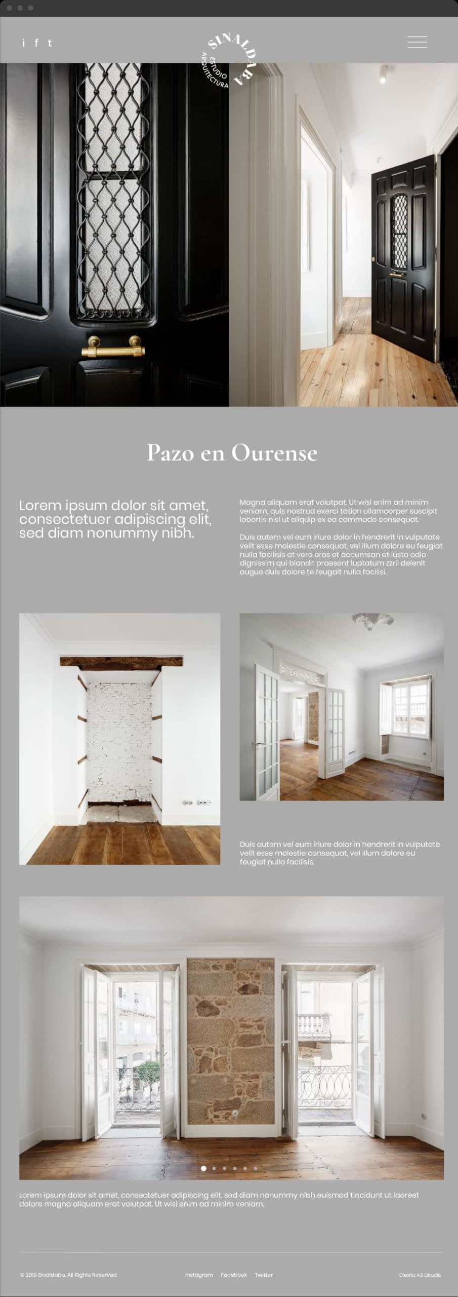 Diseño branding estudio arquitectura Sinaldaba