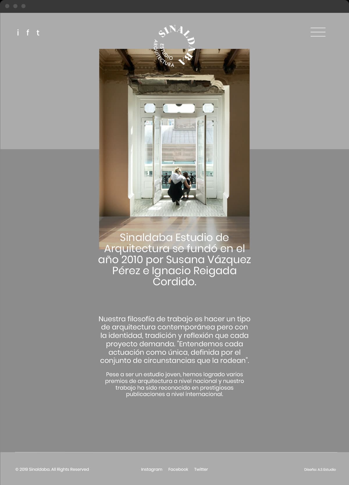 Diseño branding estudio arquitectura Sinaldaba